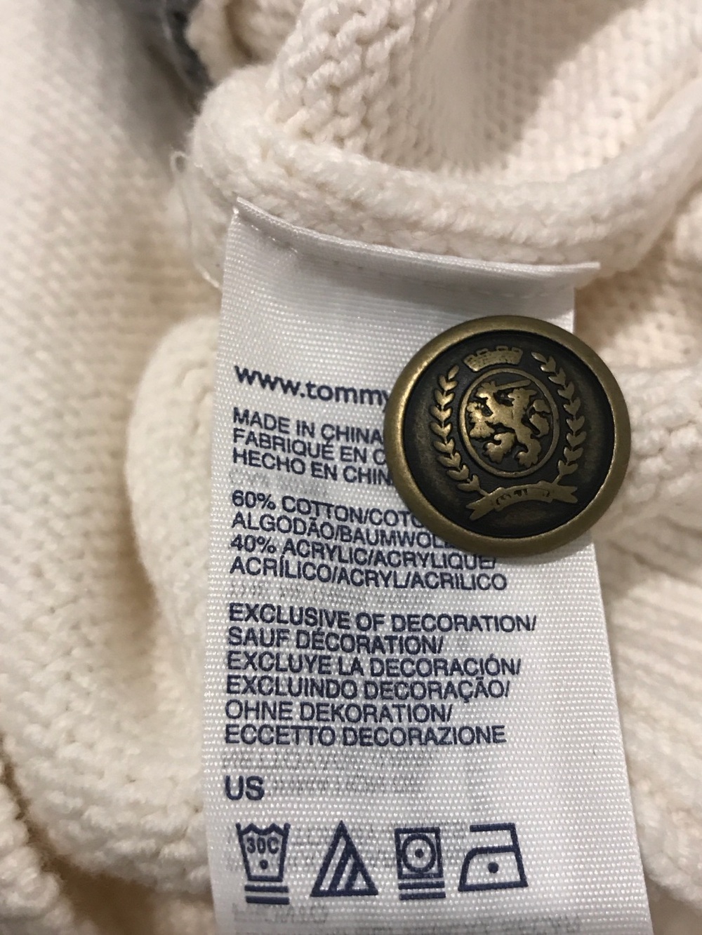 Tommy Hilfiger Button Front Cardigan - Picture 12 of 12